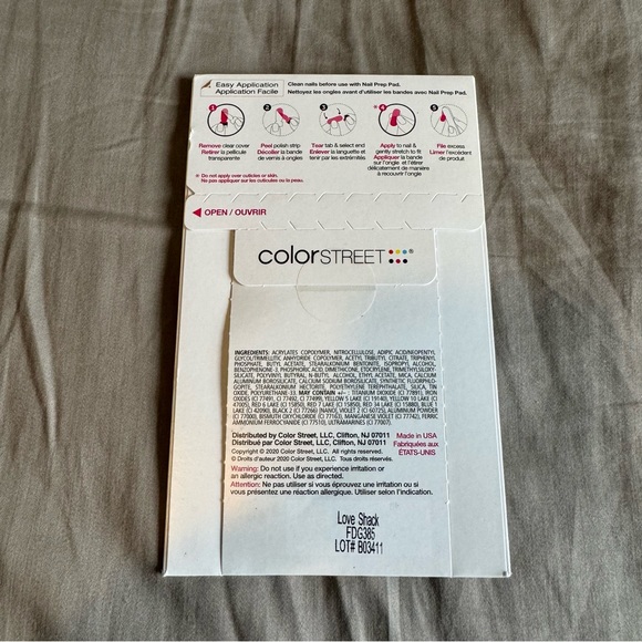 *Retired* Color Street: Love Shack | Valentine’s Day Red Glitter Clear Overlay - Picture 4 of 14